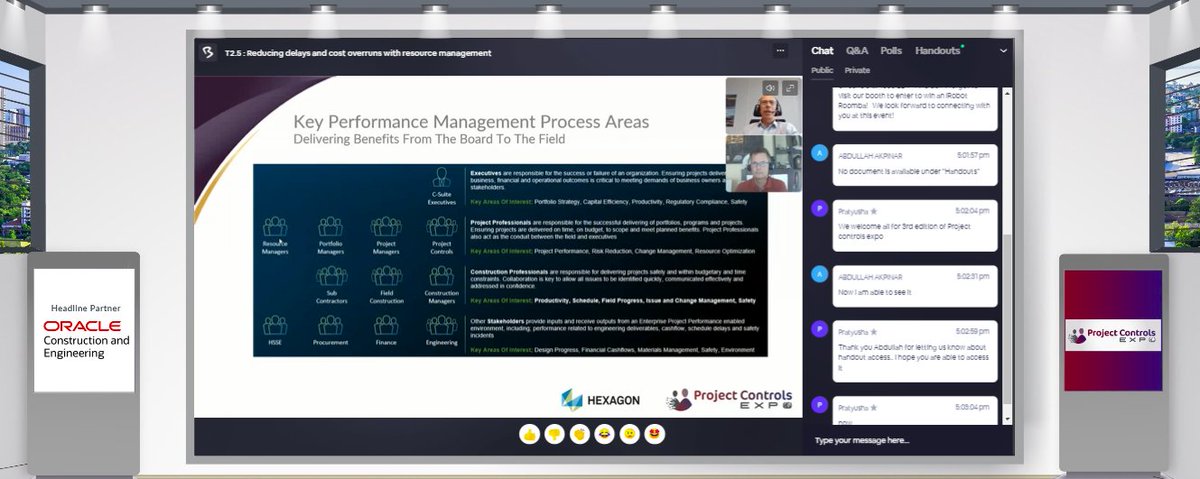 PCE_Virtual's tweet photo. 🟢 What's happening now?
Currently, we have Jean Luc Ozoux and Ingo Kocke, from Hexagon PPM  and Prof Anil Kashyap from National Institute of Construction Management &amp; Research (NICMAR) https://t.co/1D9jlzaqJq