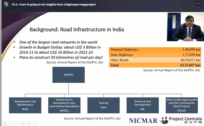 🟢 What's happening now?
Currently, we have Jean Luc Ozoux and Ingo Kocke, from Hexagon PPM  and Prof Anil Kashyap from National Institute of Construction Management &amp; Research (NICMAR)