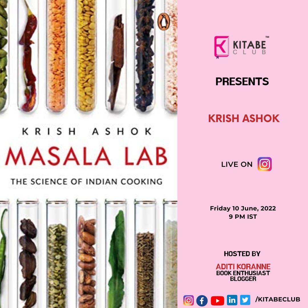 KitabeClub's tweet image. The good, bad and everything about Indian cooking 
@krishashok 
@aditikoranne 
@KitabeClub 
.
.
.
#bookclub #masalalab