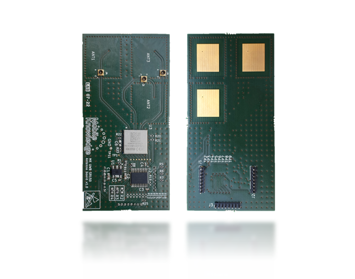 MobileKnow's tweet photo. Our MK UWB Kit SR150/040 &amp; MK UWB Kit Mobile Edition now include our new MK UWB 3D Antenna board, integraing a state-of-the-art Trim. SR150 module, enabling real time 3D positioning information of peer devices. Impressive results obtained
Find out more at: https://t.co/V2Zpu7Rb11 https://t.co/xr6Mjgu5VL