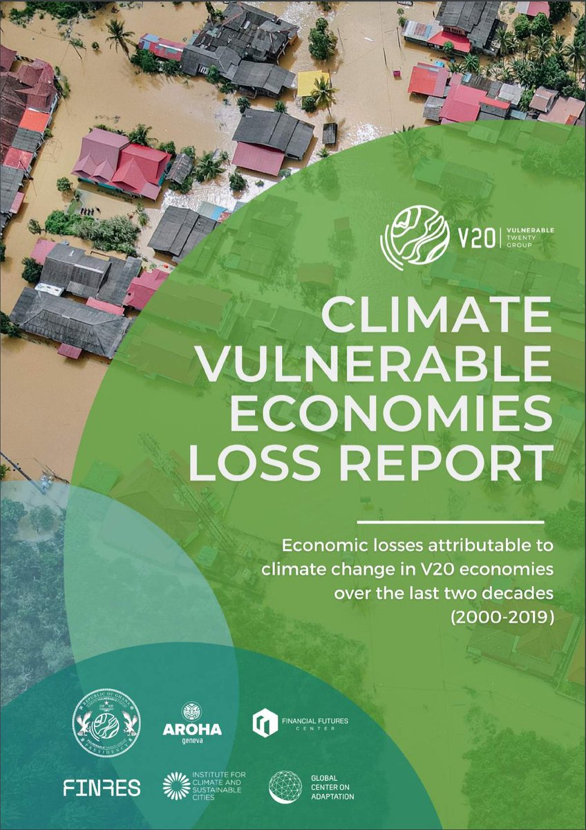 📜NEW REPORT: launch by the <a href="/V20Group/">V20 Finance Ministers</a> at #BonnClimateConference on the financial burdens created by the #ClimateEmergency to vulnerable economies due to #LossAndDamage.

🔗v-20.org/resources/publ…
