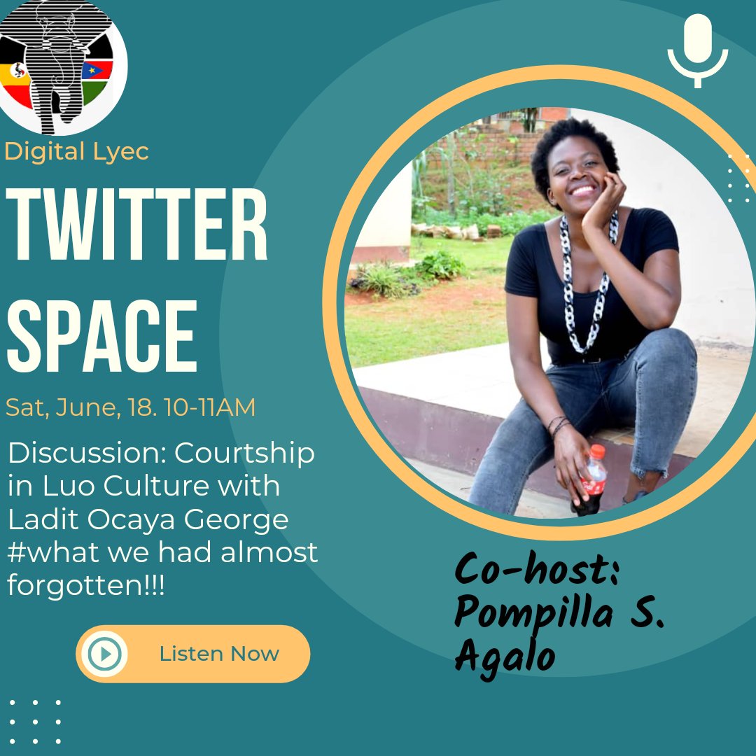 Monica40793229's tweet photo. We are back, don't forget to listen to us this month with a hot discussion on Courtship in luo culture
#almostforgotten https://t.co/iv3Ul1uMDz