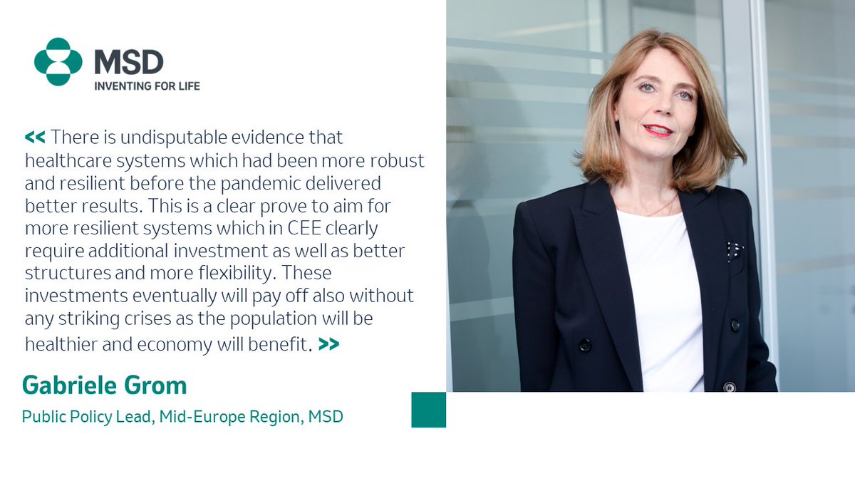 At MSD, we're ready to face the world’s biggest health challenges. Here are my takeaways from #GLOBSEC2022 on enabling health system resilience in Europe:
✔️greater &amp; smarter investments   
✔️bold systemic reforms 
 
globsec.org/2022/06/04/is-…