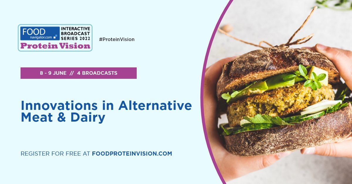 FoodNavigator's tweet photo. The rise-and-rise of plant-based alternatives is well documented, as innovation brings what was once a niche proposition into the mainstream. But can it maintain momentum & keep growth going?
Join #ProteinVision at 11AM CET to find out!
Register now > https://t.co/t95ZiHZ2Yq https://t.co/RtUXmwj5Xy