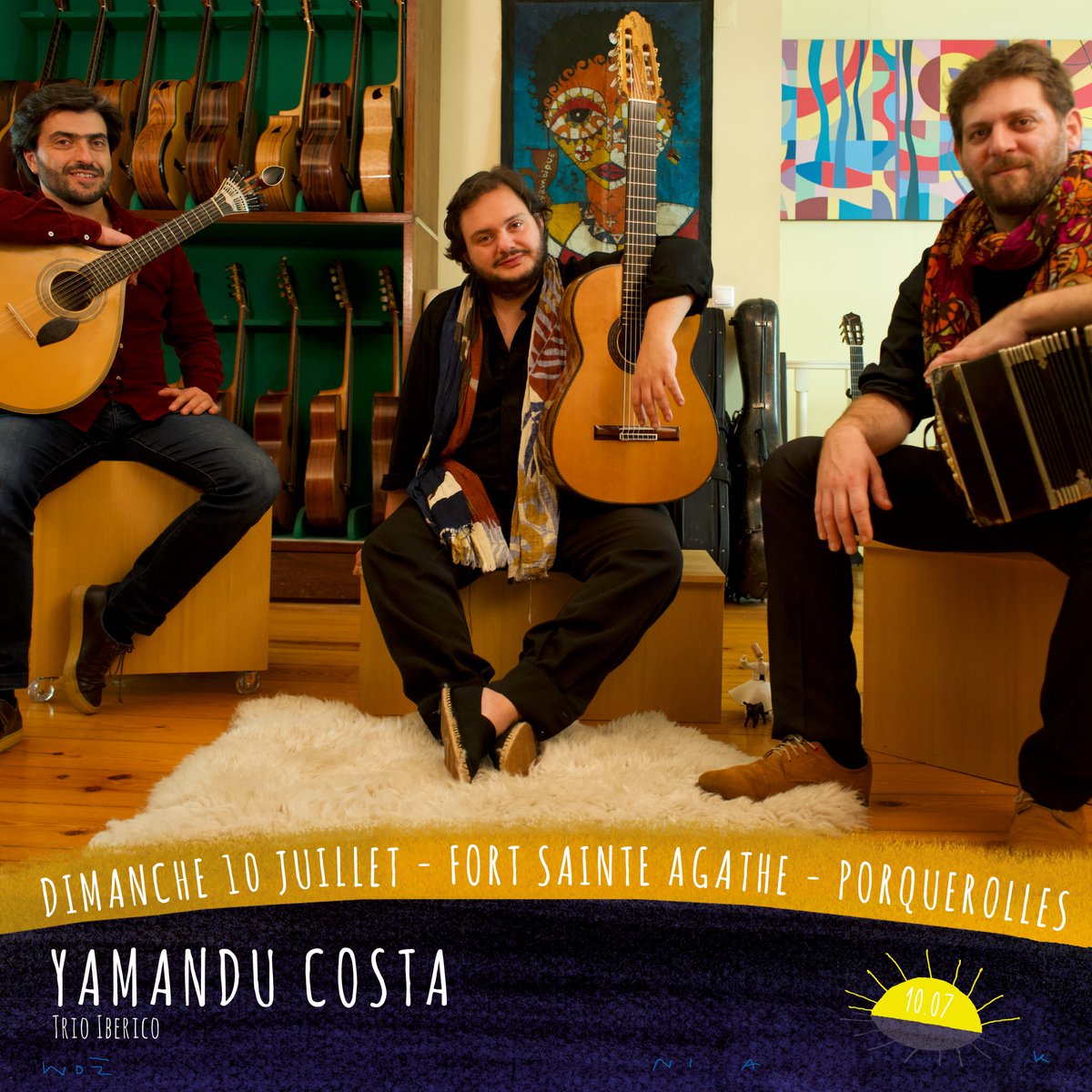 JAPorquerolles's tweet photo. A l'affiche de la soirée du 10 juillet, on retrouve @YamanduCosta_ Trio Iberico en première partie, et @PiersFaccini Quintet en seconde !😍

 Réservation via l’office de @hyerestourisme https://t.co/5W5oT842Er ou par le site Festik https://t.co/Bq1XOEwvaA https://t.co/zwGTXgm1YA