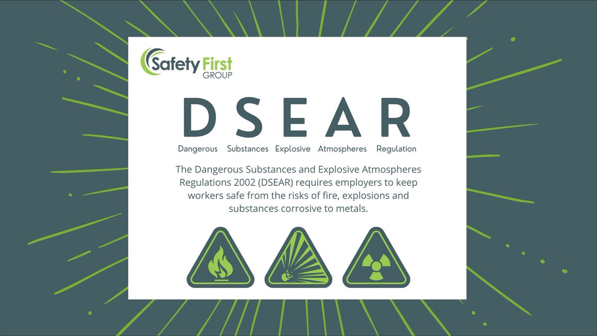 SafetyFirstUK's tweet image. Are your premises DSEAR compliant? 🔥💥

Visit our dedicated service page to learn more here safetyfirstgroup.co.uk/services/dsear

#dsear #SafetyFirst #hse
