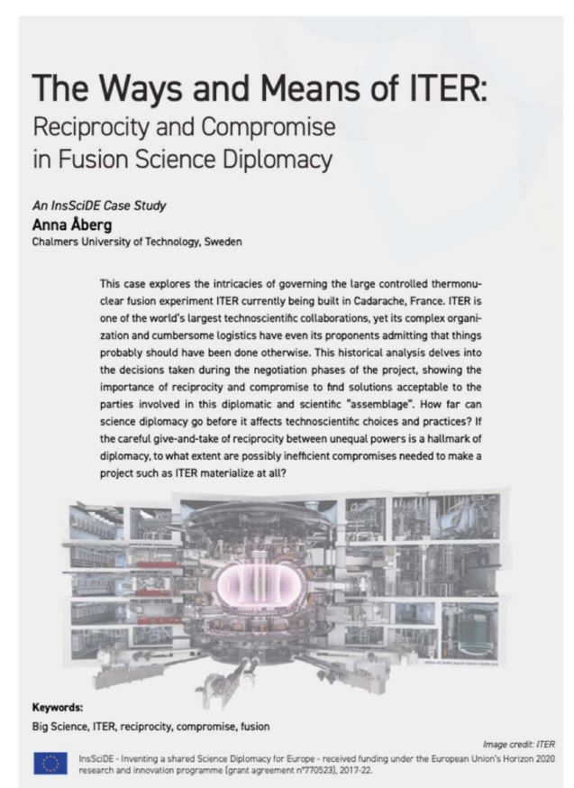 insscide_eu's tweet photo. "Science diplomacy takes place on multiple levels, from high spheres of politics to work sites (handling of workforce, working together, defending the priorities of each party)." @iterorg #TheScienceDiplomacyCaseStudyBook
🌟Big reveal 23 June @ https://t.co/oFu2BCrjVp https://t.co/1N3ZqKZHRS