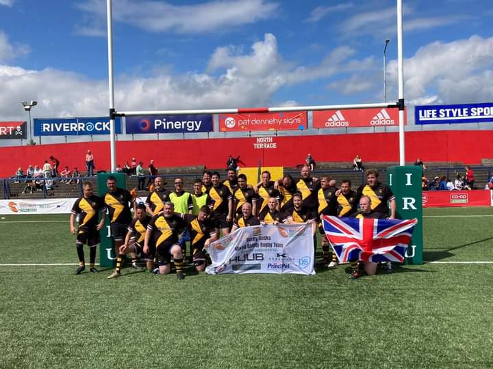 🏉The International Mixed Ability #Rugby Tournament is under way in Cork this week and #Derbyshire  #Freemasons couldn't be prouder to support the #Derby Bucks at the event.
Our PGM Steven Varley has travelled over to Ireland to support them at this incredible event 🏉🏉🏉👍