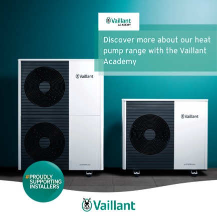 Learn more about the full range of highly efficient heat pumps <a href="/vaillantuk/">Vaillant UK</a> has to offer.*

Login to the Vaillant Academy, or sign up for free today bddy.me/3ax4ex3 

#ProudlySupportingInstallers

*Course: An Overview of Vaillant’s Heat Pump Range
