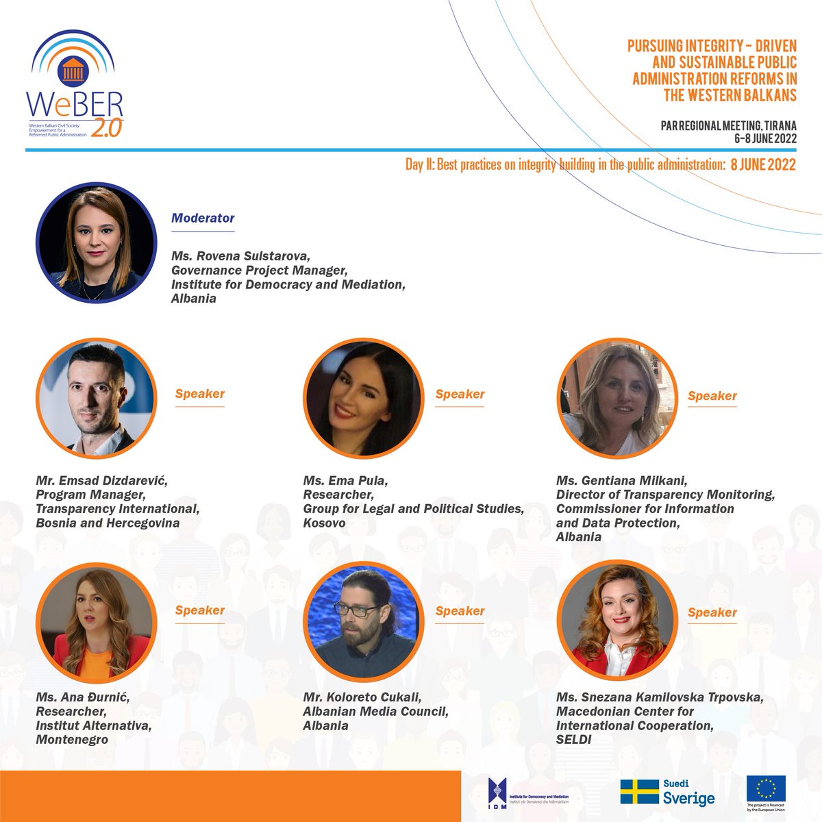 GLPSKosovo's tweet photo. ๐ฃ#EmaPula is part of the panel today, in the event organised by @IDM_Albania #WEBER2
Day 2: PAR Regional Hybrid Conference: ๐ฃ๐๐ฟ๐๐๐ถ๐ป๐ด ๐ถ๐ป๐๐ฒ๐ด๐ฟ๐ถ๐๐-๐ฑ๐ฟ๐ถ๐๐ฒ๐ป ๐ฎ๐ป๐ฑ ๐๐๐๐๐ฎ๐ถ๐ป๐ฎ๐ฏ๐น๐ฒ ๐ฝ๐๐ฏ๐น๐ถ๐ฐ ๐ฎ๐ฑ๐บ๐ถ๐ป๐ถ๐๐๐ฟ๐ฎ๐๐ถ๐ผ๐ป ๐ฟ๐ฒ๐ณ๐ผ๐ฟ๐บ๐ ๐ถ๐ป ๐๐ต๐ฒ ๐ชB https://t.co/dX3PrsSHI6