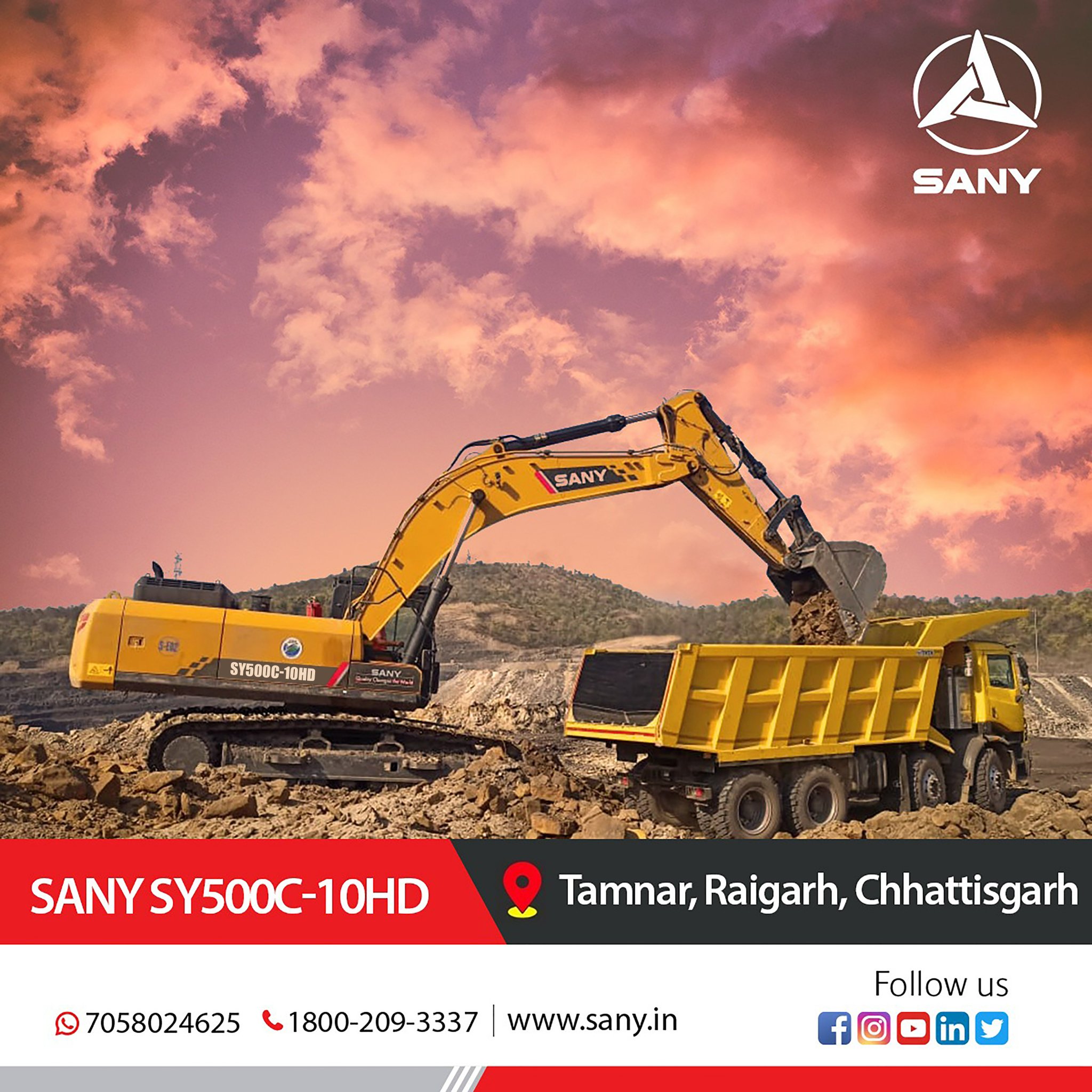 Sany India on Twitter "SANY SY500C10HD is a highly productive