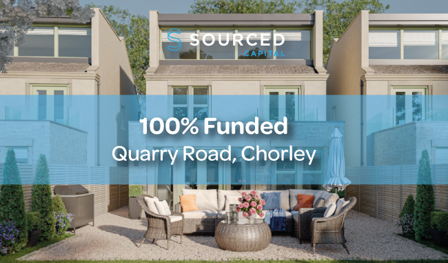 Sourced Capital are incredibly pleased to announce that Tranche 1 of the Quarry Road, Chorley project is now fully funded, with a total raise of £856,443.

There is still time to invest in the Tangier Central, Taunton T1 project. Find out more: sourcedcapital.co/invest-now/