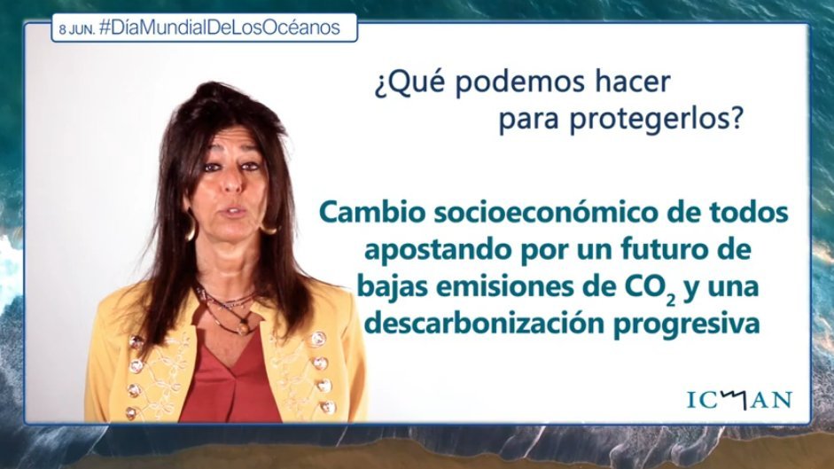 ICMAN_CSIC's tweet photo. 🌊 ¿Qué podemos hacer para protegerlos?

🎙️ Responde Emma Huertas: "Un cambio socioeconómico que nos implica a todos, apostando por un mundo futuro de bajas emisiones de CO2 y una descarbonización progresiva"

#DíaMundialDeLosOcéanos https://t.co/Vh8p7iJ1HQ