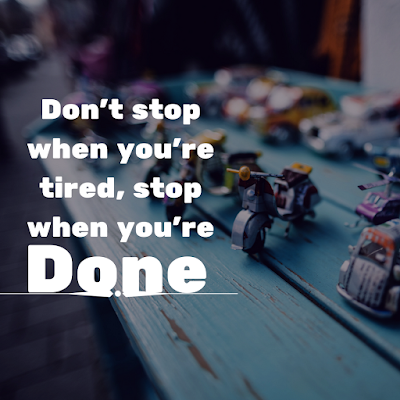 lynndaigle's tweet photo. Stop when you are done.
#CyberPRArmy #motivation #youcandoit https://t.co/RCyN9w05uE