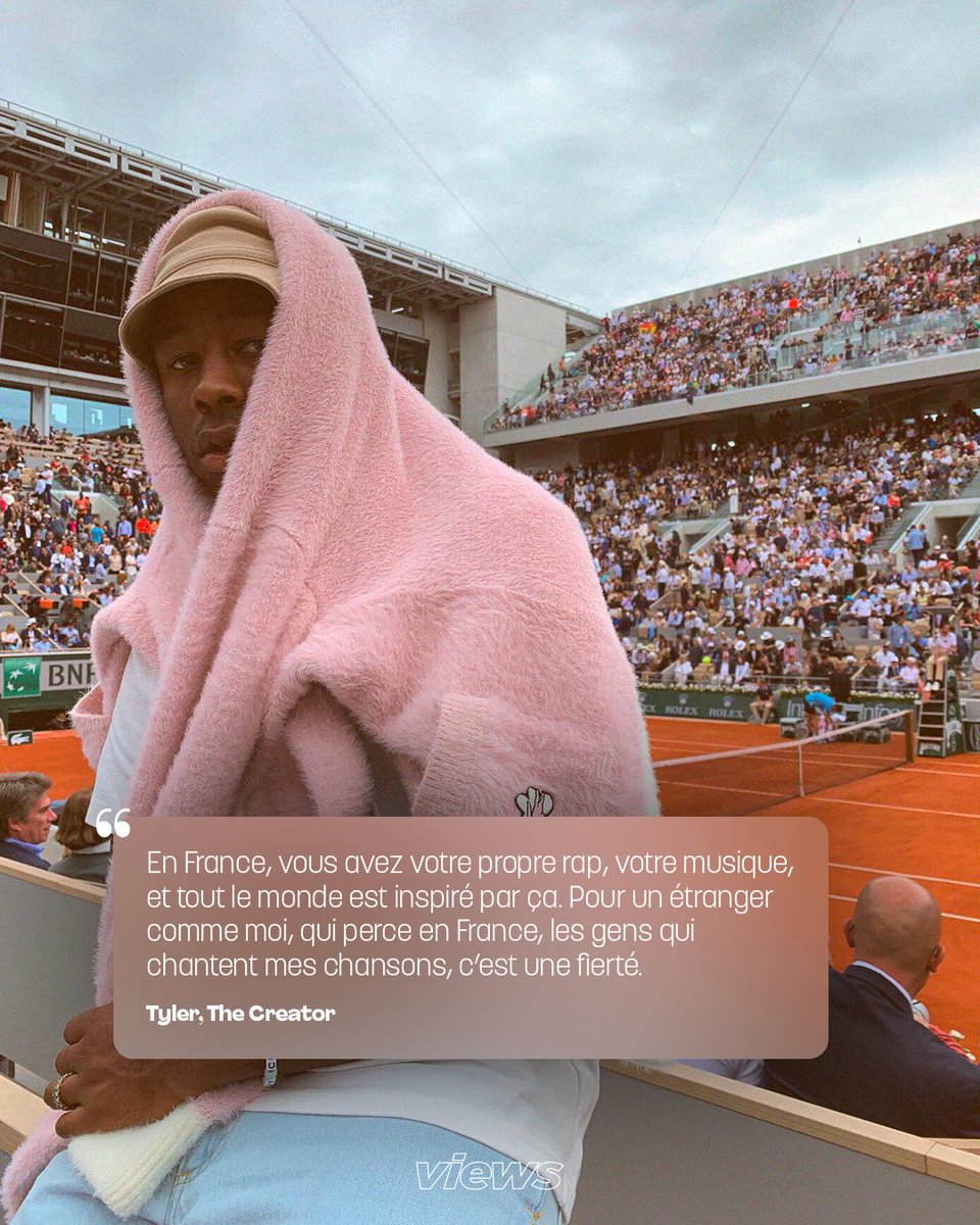 viewsfrance's tweet photo. « En France, vous avez votre propre rap, votre musique, et tout le monde est inspiré par ça. Pour un étranger comme moi, qui perce en France, les gens qui chantent mes chansons, c’est une fierté »

Le message de Tyler, The Creator sur le rap français 🙌 https://t.co/ffdzOUU017