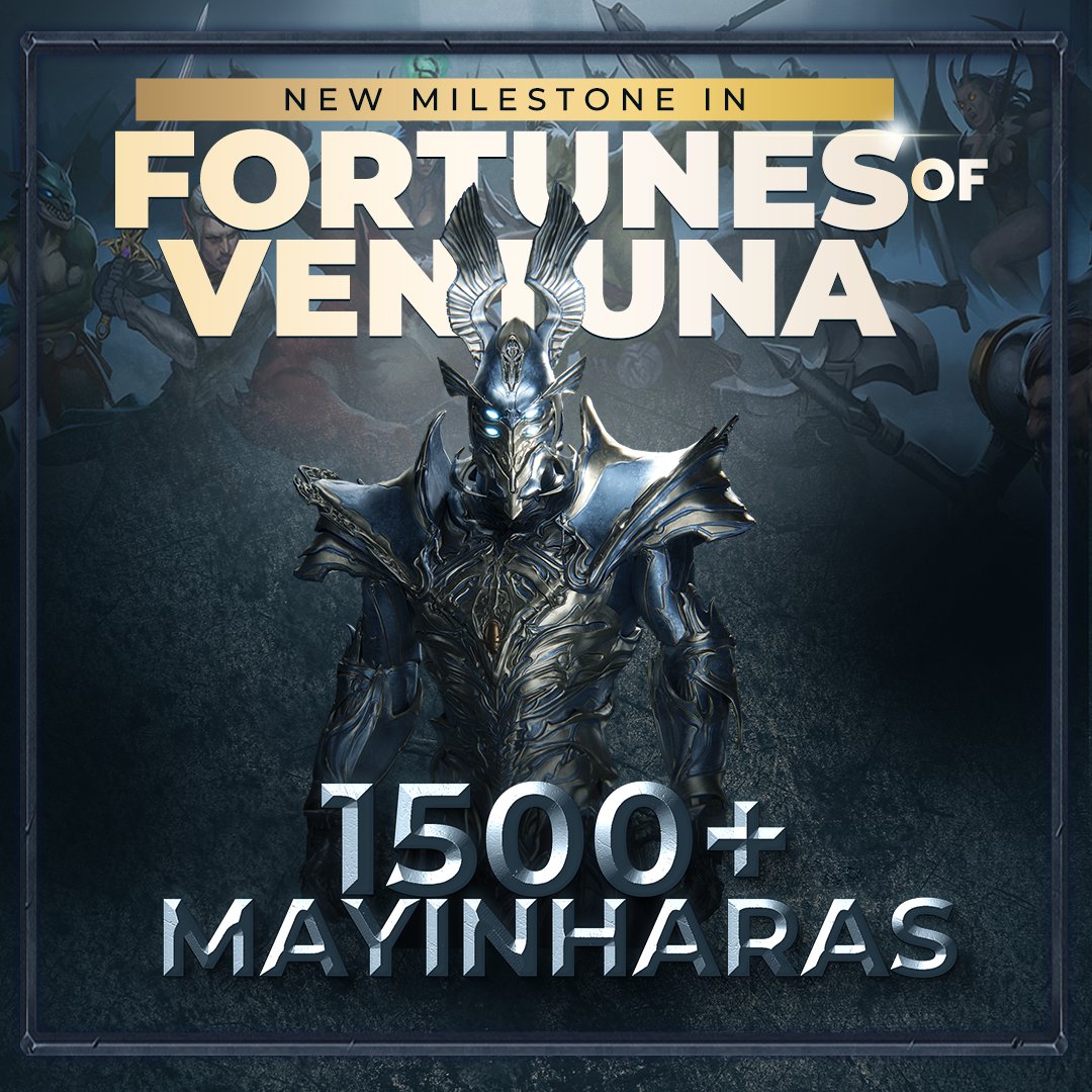 ⏫New Milestone in Fortunes of Ventuna!

📢We are proud to announce over 1500 MayinHaras are on missions &amp; 800 of them are tier 5!