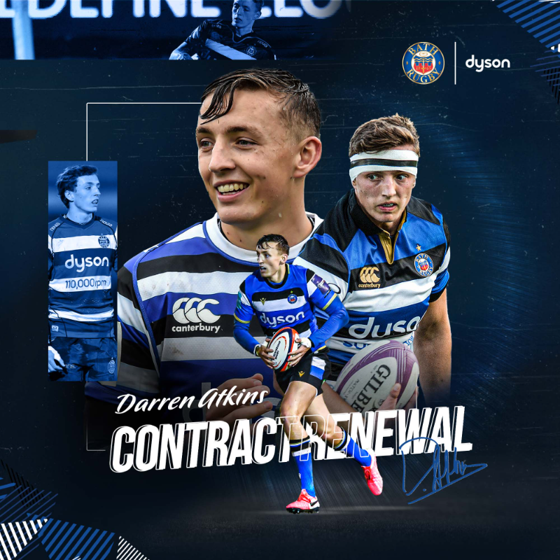 BathRugby's tweet photo. ✍️ @Darrenatkins97 has committed his future to the Blue, Black and White! 💙

Full story 👇