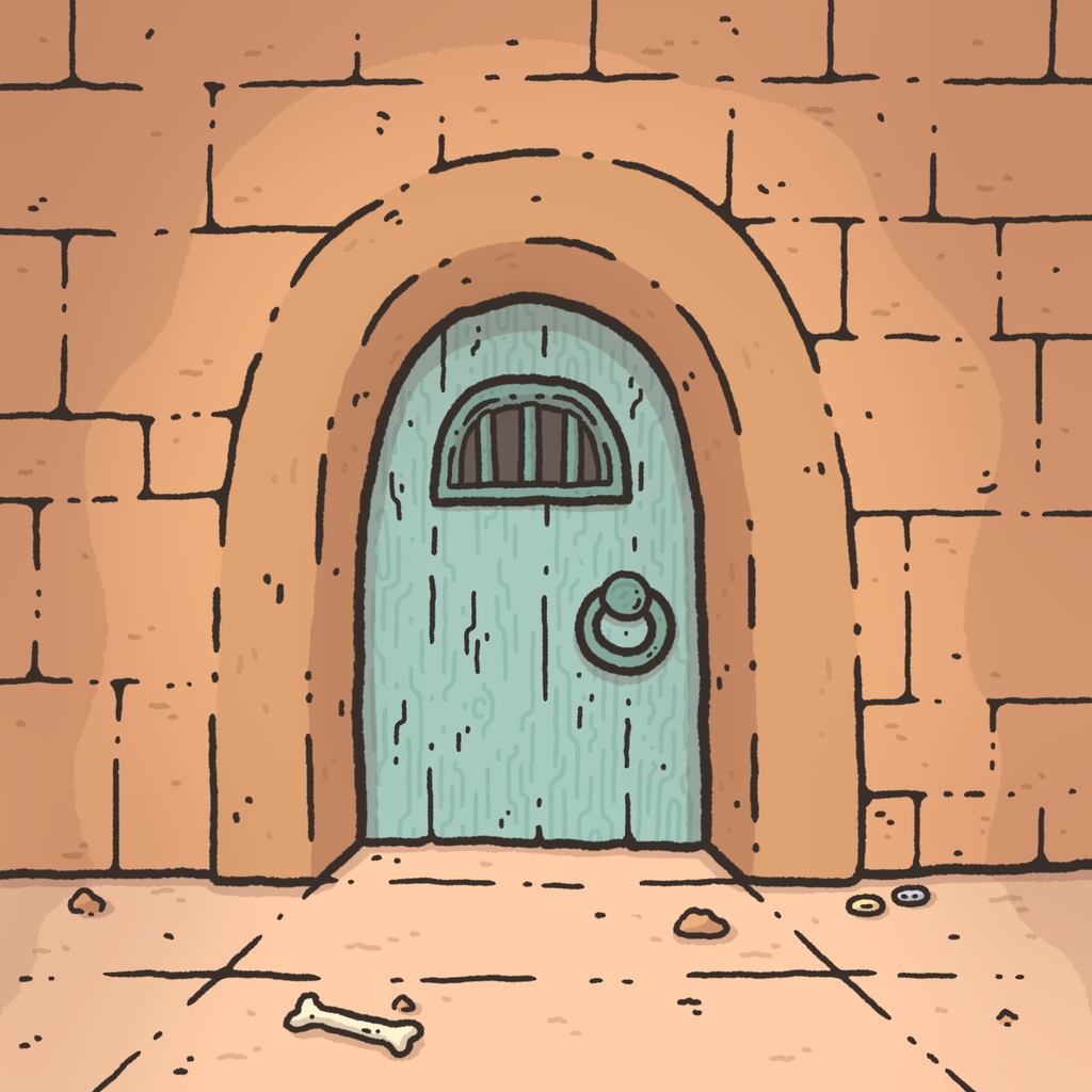 Thought i'd go back to basics with today's warmup drawing. My first fantasy drawings posted online were all first person dungeon drawings like this.

Always a fun time, I'm gonna have to draw some more of these.