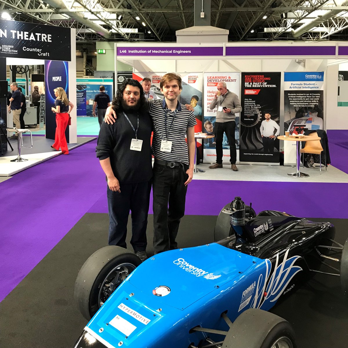 Great to see <a href="/CUPhoenixRacing/">Team Phoenix Racing</a>'s FS-AI Team and ADS-DV at the @MandEWeek <a href="/Eng_Expo/">Engineering Expo</a> show today! #MandEweek