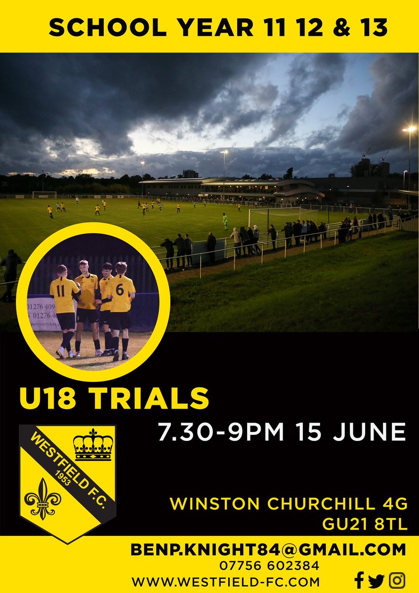 Trials for our U18s are happening next week 🔥🔥 - info 👇