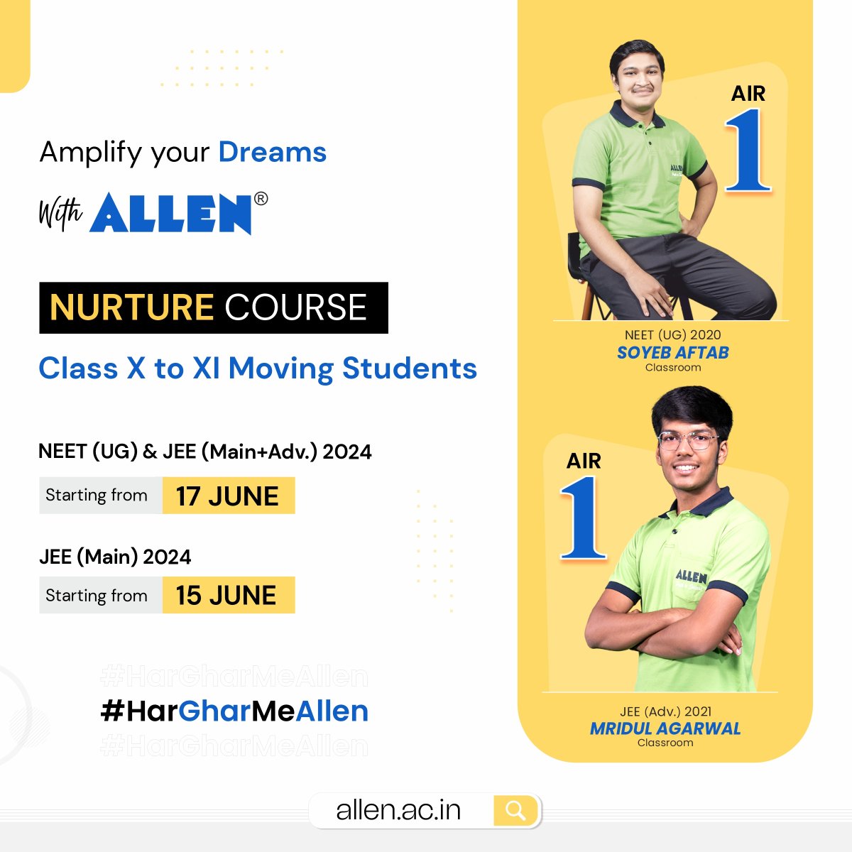 ALLEN Career Institute on Twitter "🎯Are you aiming to Crack JEE & NEET