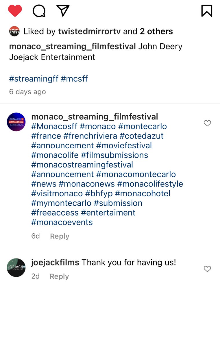JoejackFilms's tweet photo. Another red carpet interview from the @Monacosff, this time with Director/Producer of 'The Rock Pile' John Deery! ✨

You can watch the full video here: https://t.co/ra7syu9gWk

#project #film #interview #streaming #filmfestival https://t.co/Tz2fZCrZaa