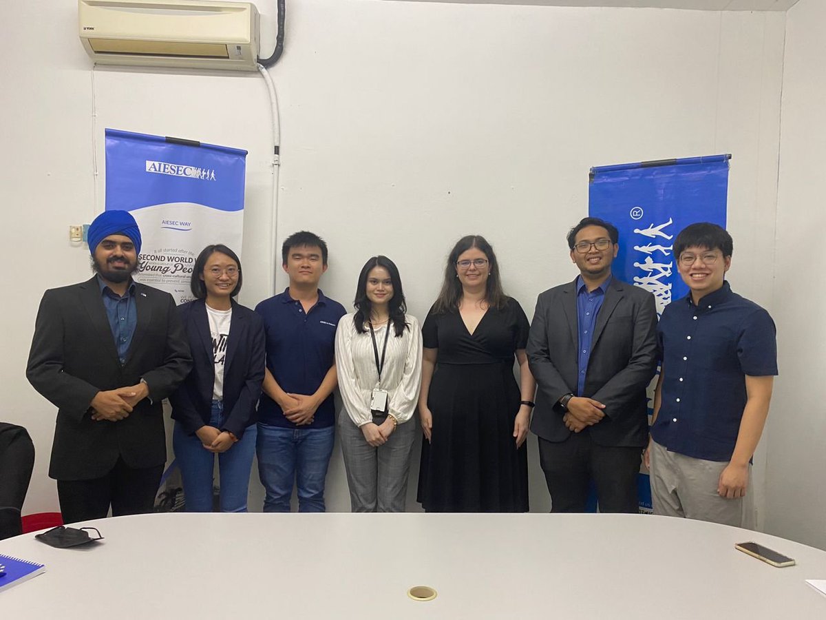 On June 2, @EUinMalaysia met with @AIESECMalaysia to talk about the group's efforts to develop youth's leadership skills.

The group was represented by Country Manager Ler Min, Country Business Manager Eugene Lim & Partnership Development Manager Jen Shuen.