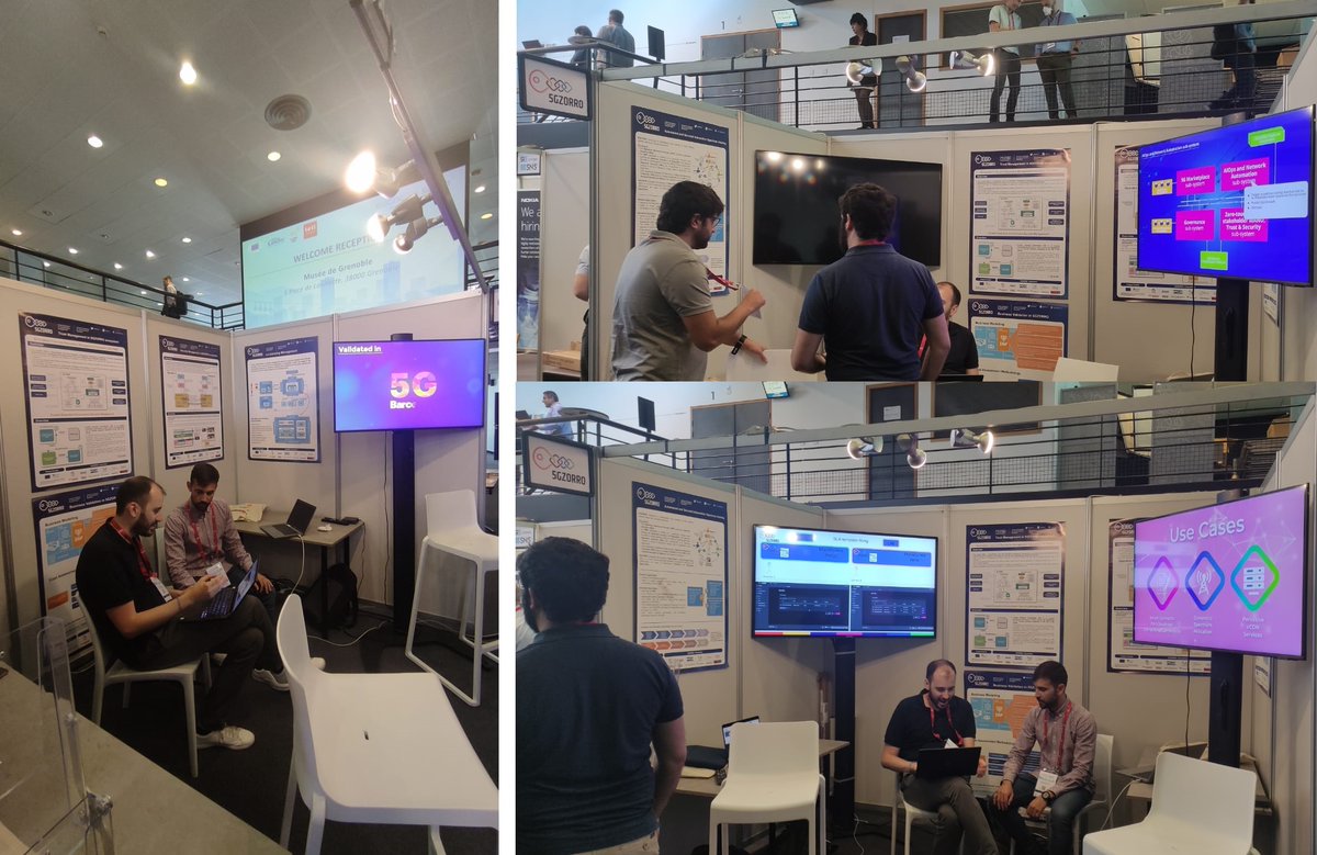 5Gzorro's tweet image. Attending @EuCNC to get hand on the #5GZORRO  innovative platform for #dynamicspectrum sharing using #DLT with trust and security, pass by BOOTH#36.

A great team: @MShuaibSiddiqui @i2CAT @jackberno
@NextworksSrl @UMU @Atos @IntracomTelecom
will be happy to inform you!

@5GPPP