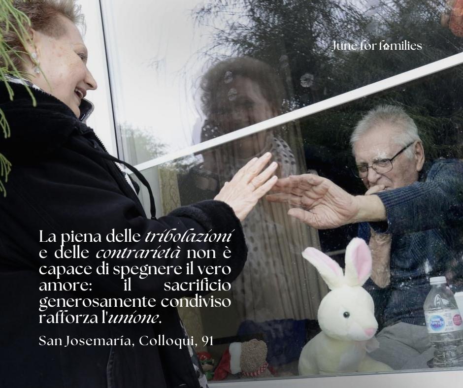 Ogni momento difficile deve servire per rafforzare il vostro legame d'affetto!
#JuneforFamilies #WMOF22 #AnnoFamigliaAmorisLaetitia