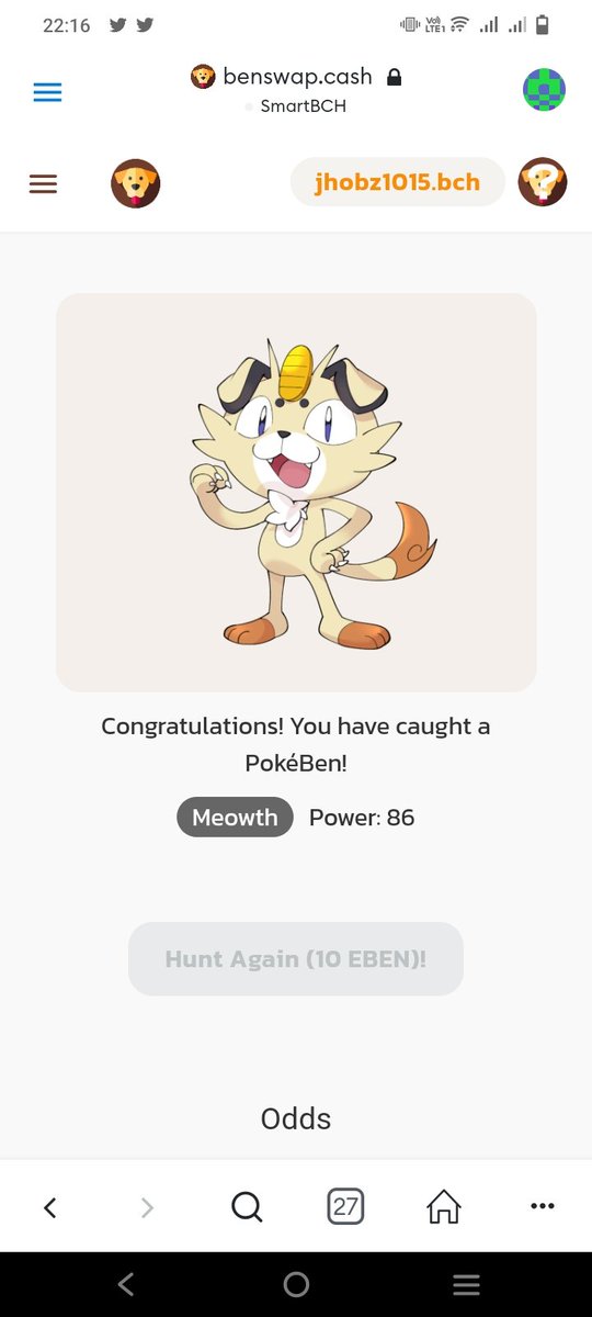 jhobz1015's tweet photo. Guys I would love to share this cutie pokeben I got..
You can join me on hunting pokeben. This is awesome!
@nelia275
@lhyngreen29
@Britney2617
#Pokeben
@BenTokenFinanc1 https://t.co/E6NNEUAosp