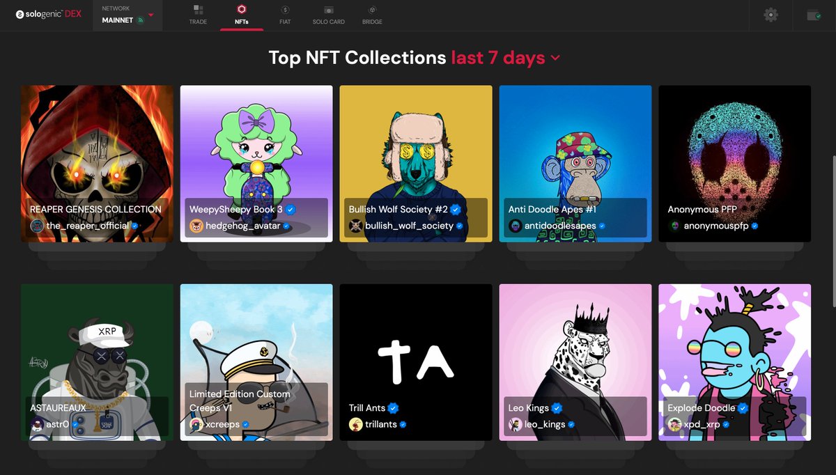 6th NFT Staking distribution out of 7 - done!✅
Only 16 #LeoKings NFT left 🔥

We are again in Top Collections on Sologenic sologenic.org/profile/leo_ki… 

#Staking #StakingNFT #XRPL #XRPLcommunity