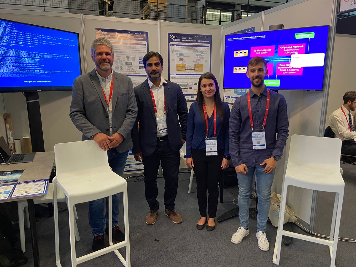 5Gzorro's tweet image. Attending @EuCNC to get hand on the #5GZORRO  innovative platform for #dynamicspectrum sharing using #DLT with trust and security, pass by BOOTH#36.

A great team: @MShuaibSiddiqui @i2CAT @jackberno
@NextworksSrl @UMU @Atos @IntracomTelecom
will be happy to inform you!

@5GPPP