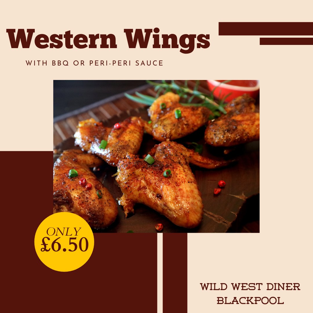 We love chicken wings. You love chicken wings. That's an undisputed fact. But, are you having yours with BBQ or Peri-Peri sauce? We can't make our minds up! #WildWestDiner #Restaurant #Blackpool