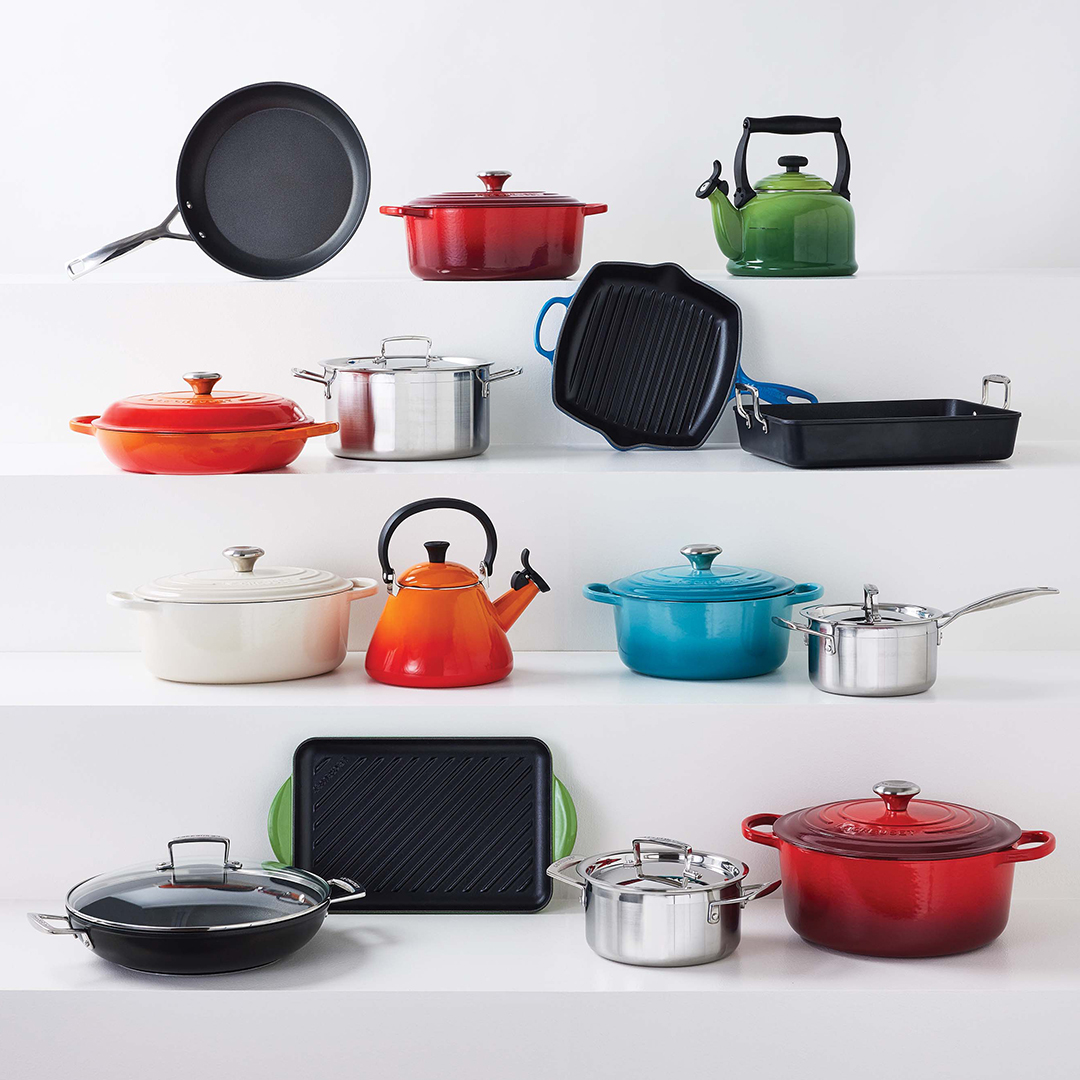 LeCreusetSA's tweet photo. Mix and match your favourite colours and pieces with our Build Your Own Set offer. Save 25% when spending R10 000 or more. Shop in-store and online: https://t.co/ew22r1BPce. #LeCreuset #CookingEssentials #BuildYourOwnSet #ClassicCookware https://t.co/Qc1Usu1vid