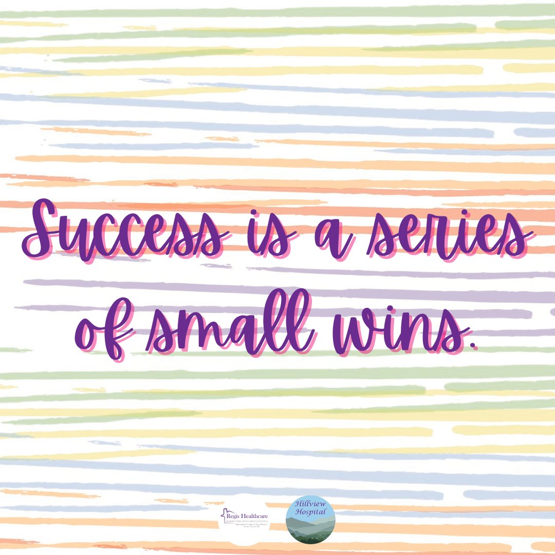 regishealthcare's tweet photo. ✨ Success is a series of small wins ✨

That's what we see every day at Hillview, and it's one of the reasons we love working here. Every day, we see the youth achieve something— whether it's big or small — and every day becomes a new day of getting to their end goals. https://t.co/EBHtGAnS0s