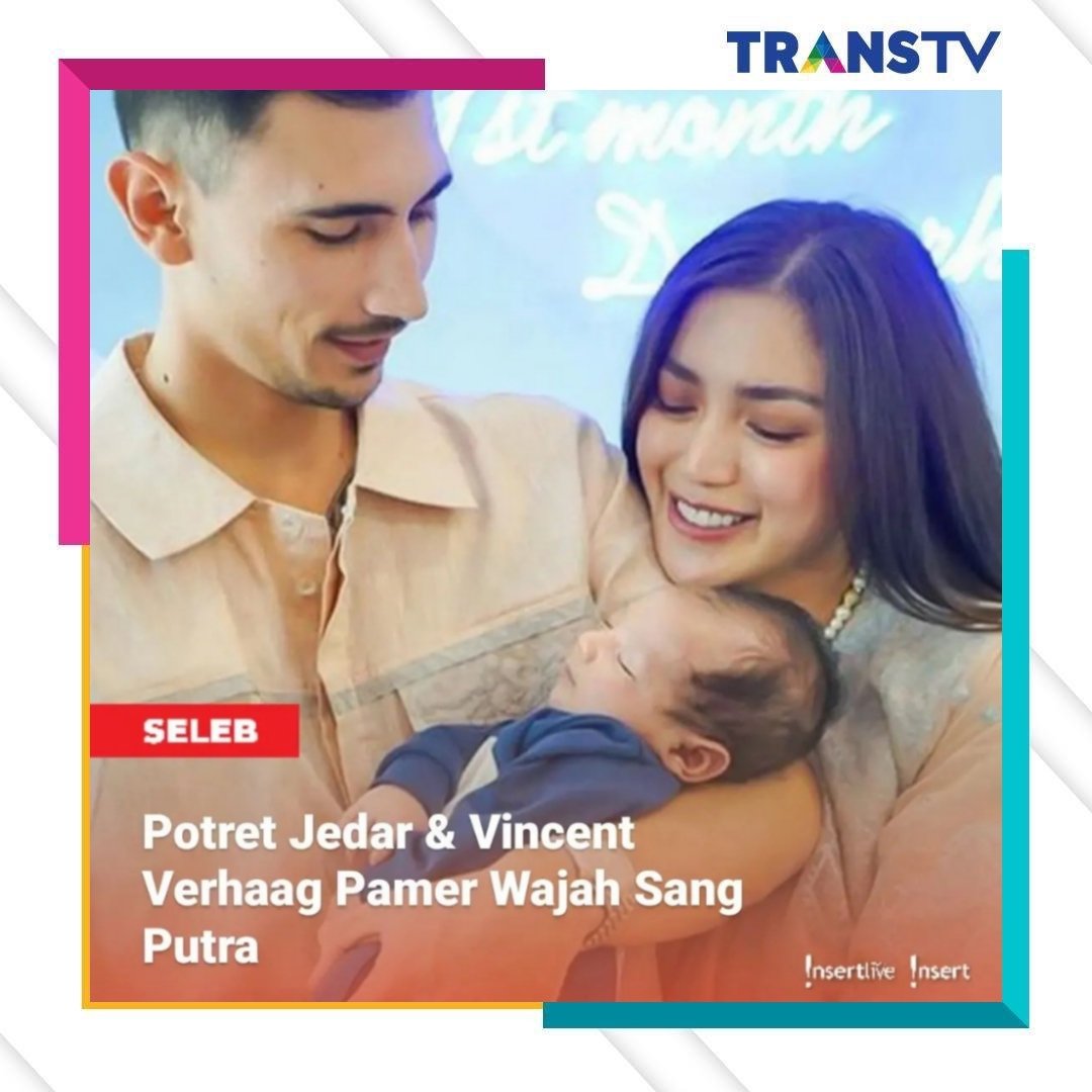 TRANSTV_CORP's tweet photo. Jessica Iskandar dan Vincent Verhaag  gelar acara rayakan usia 1 bulan sekaligus pamer wajah sang anak. Aduh gemes deh...

Source: @insertlive 

#insert 
#insertttv
#inserttranstv 
#ss https://t.co/eSiUuzsWGB