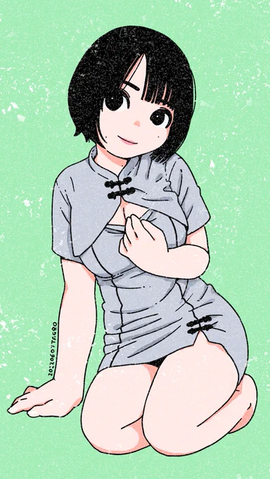 ある方が公開してた自撮りを元に勝手に描きました。公開許諾済み。 