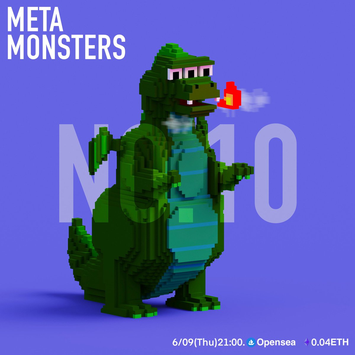 [販売告知]
明日6月9日(木)夜21:00に#0010
販売開始⭐️✨✨✨

[판매공지]
내일6월9일(목)저녁21:00시부터#0010
판매개시⭐️✨✨✨

#nftjp #nftjpkr #nftartradio #knft
opensea.io/collection/pix…