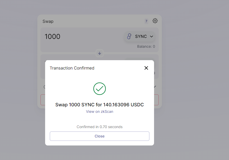 LKondrova's tweet photo. The platform works flawlessly
Join discord: https://t.co/7B3qGpxO1l   #L222 #zkSync #Layer2 #ZKRollup #testnet #Ethereum #DeFi https://t.co/ZEw6XcGcVm