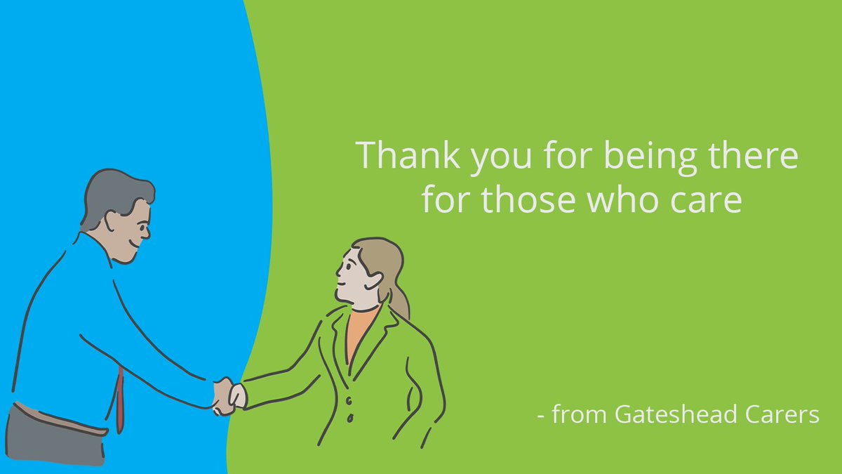 GatesheadCarers's tweet photo. Through the support of amazing people and organisations like these, we can all do our bit to make sure everyone with an unpaid caring role knows there are friends to turn to whenever they need it 💚💙 https://t.co/It2C2uBvYz