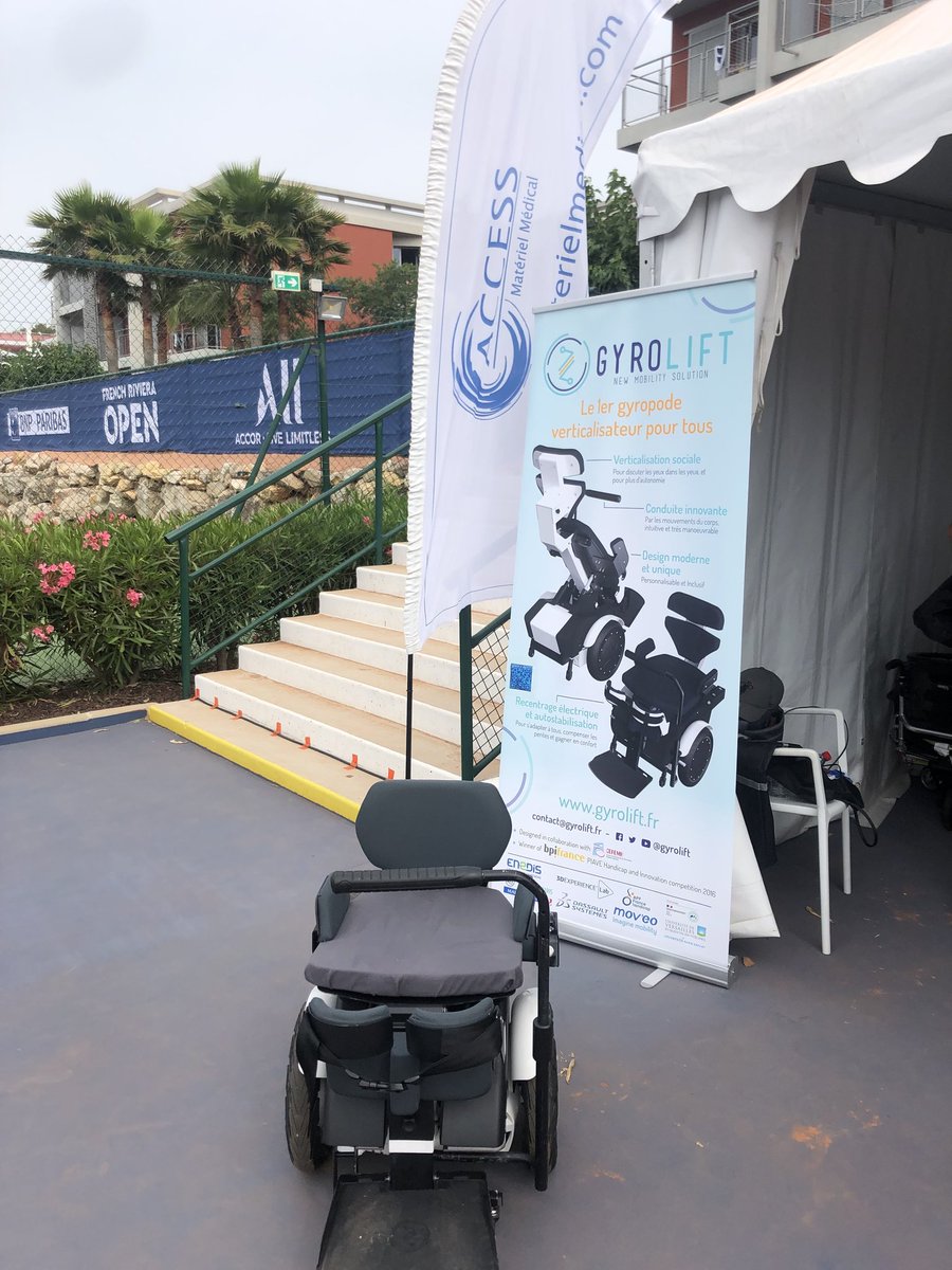 Gyrolift présent avec Acces matériel médical sur le <a href="/FrenchRivieraOp/">French Riviera Open</a> open 2022 ! #handicap #tennis #event