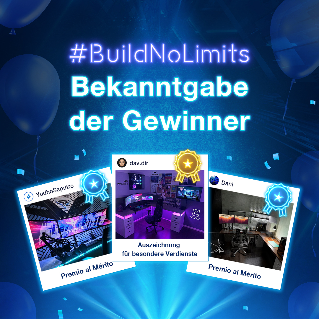 teamgroupincde's tweet photo. Nach einem intensiven Voting kommt hier endlich das Ergebnis von #BuildNoLimits!

Überprüfe, ob Du einer der glücklichen Gewinner des People's Choice Voting bist
🚀 https://t.co/mSnCjdylMl 

Sei gespannt auf das nächste Event in diesem Monat „Evolving Invincibility“ ! https://t.co/4l7pl29aMN
