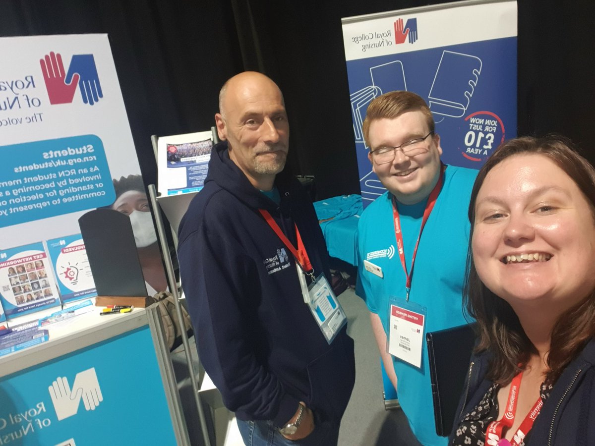RCNSWStudents's tweet photo. Come and see us at the student desk @JamesSavage1999 @StNJadePUNC21 @RobertGorton4 #RCNSWStudents #FutureNurse #ValueFutureNurses #FutureNurseLeader https://t.co/ondGFmKpLr