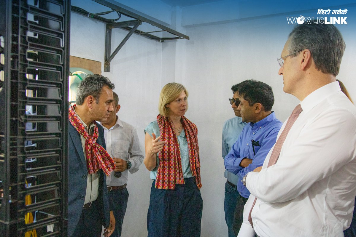 WLinkComm's tweet photo. With a joint vision for sustainable economic development in Nepal, Worldlink carried out the field visit with British International Investment (BII) along with British Ambassador Nicola Pollitt in Salyantar, Dhading to interact with the locals.
#WorldLinkcommunications #Wlink https://t.co/Gurox5tLr2