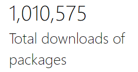 mike_pendon's tweet photo. We have just hit the 1M profile downloads for our #RepoDB OSS library. Thank you for the support #Dotnet community! https://t.co/nLUEffgena