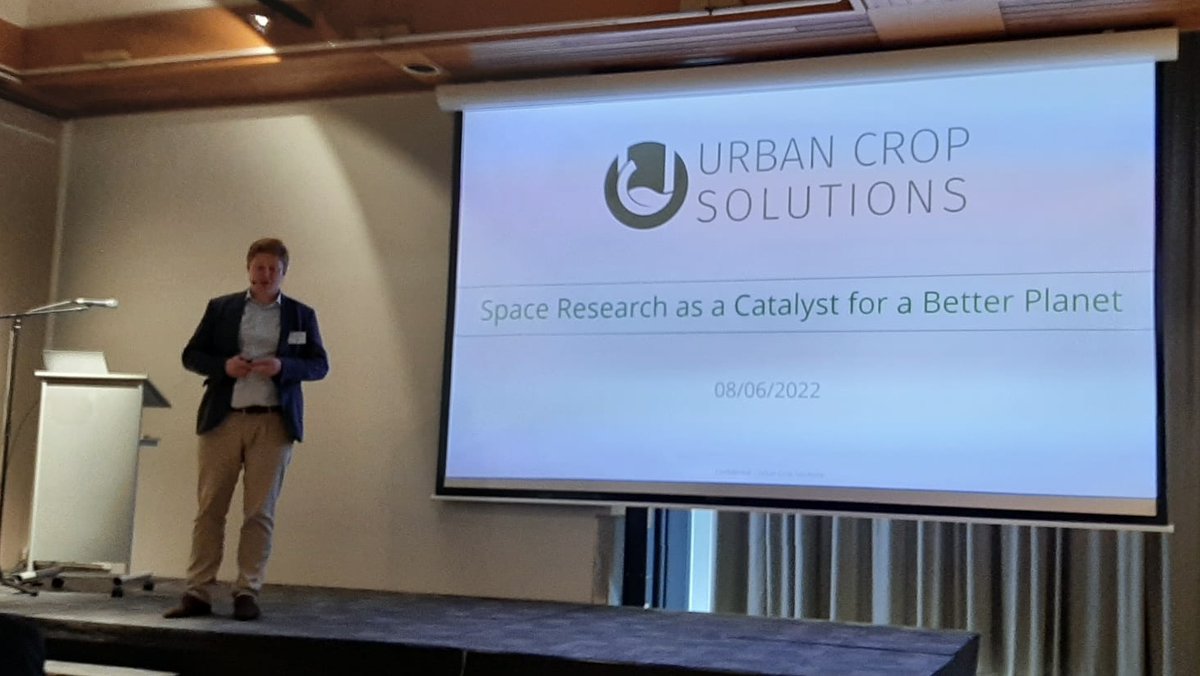U_C_Solutions's tweet photo. 🪐Our team are at the #SpaceBakery symposium today, where our company founder & CTO, Maarten Vandecruys, gave the keynote speech on 'space research as a catalyst for a better planet'. 🌍
🔗To learn more, visit https://t.co/xTdTe5fqtV🚀
#AgTech #SpaceTech #IndoorFarming https://t.co/h2sRu5IShp