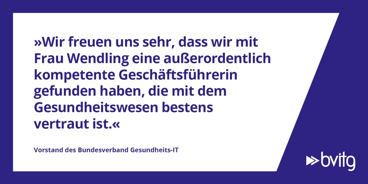 Führungswechsel: Melanie Wendling wird neue Geschäftsführerin des #bvitg.
bit.ly/3aC4uea
#Digitalisierung #eHealth #HealthIT #GesundheitsIT #bvitg