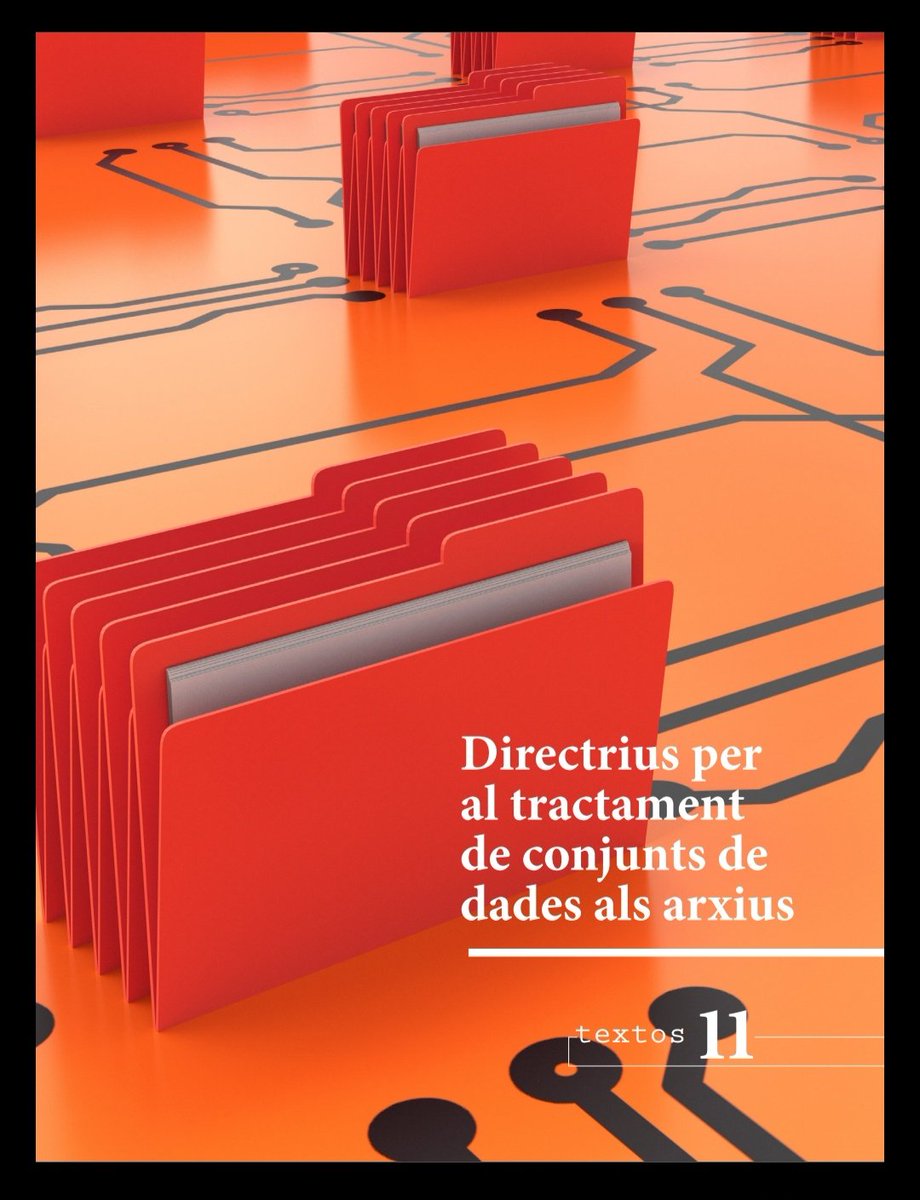 AAC_GD's tweet image. 📣 Novetat! Publiquem Textos 11 – Directrius per al tractament de conjunts de dades als arxius.
Unes instruccions senzilles i útils pels arxius elaborades per @Pilar__Campos.
#SIA2022 
arxivers.com/textos-11-dire…