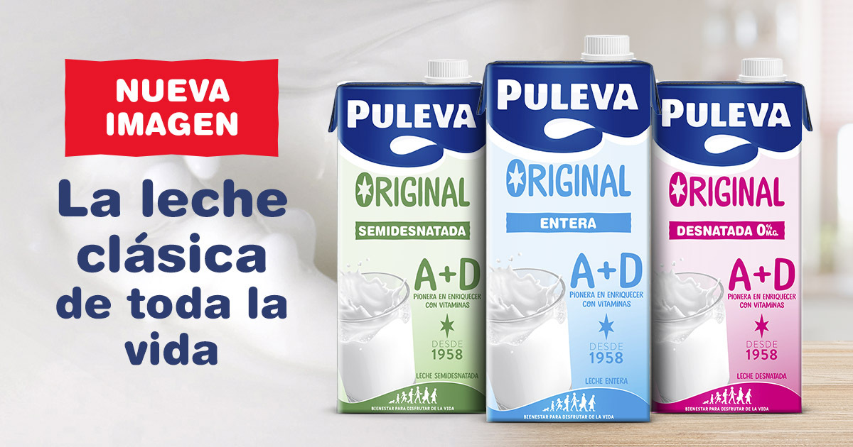 Puleva on X: ¿Sabes que tu leche clásica 🥛 de toda la vida ahora se llama  PULEVA ORIGINAL? Tu Puleva de siempre, ¡pero ahora con NUEVO DISEÑO! 🛒  Encuéntrala ya en tu