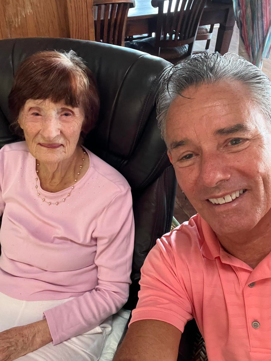 My sweet Mother! She’s adjusting now to life as a widow, and she’s a hoot!